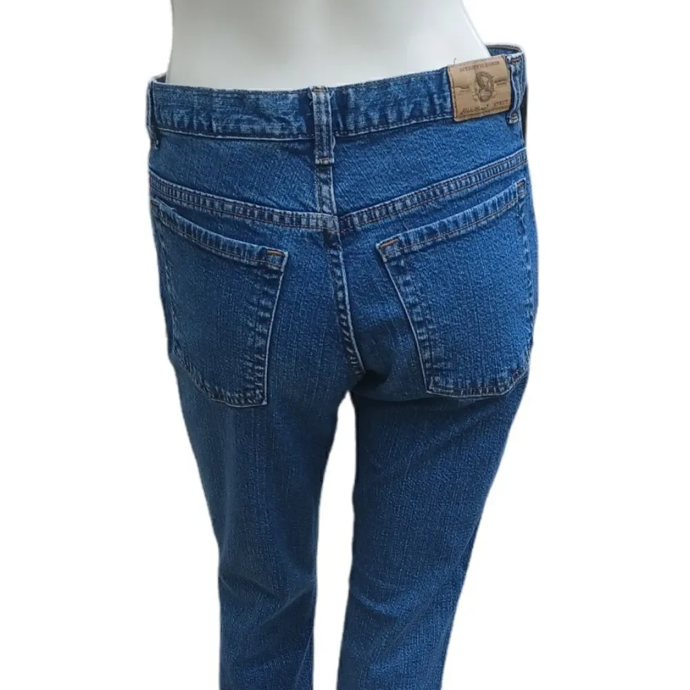 419510..Eddie Bauer Ankle Bootcut Jeans Size 6P,  W28